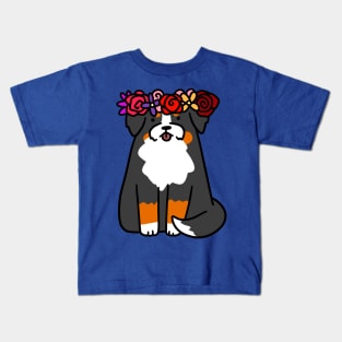 Flower Crown Bernie Kids T-Shirt